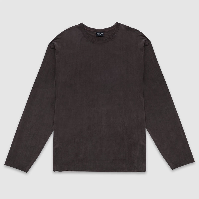 Seed & Soil Cupro Long Sleeve Shirt 'Brown'